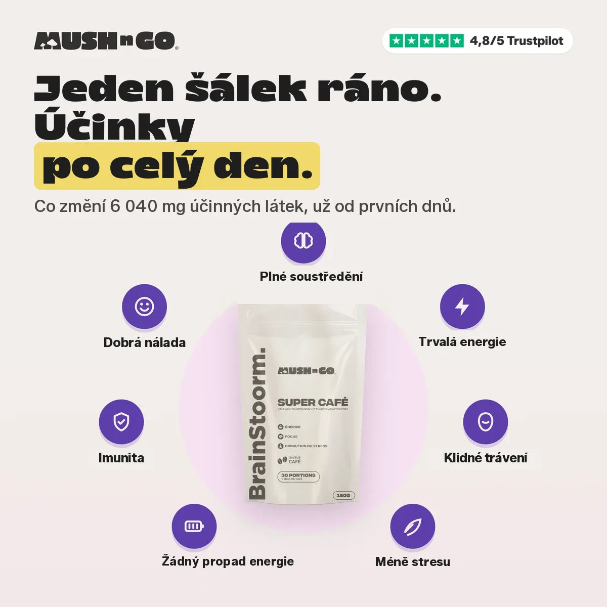Jeden šálek ráno, účinky po celý den