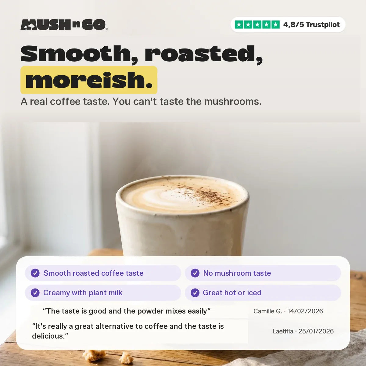 Smooth, roasted, moreish: the taste