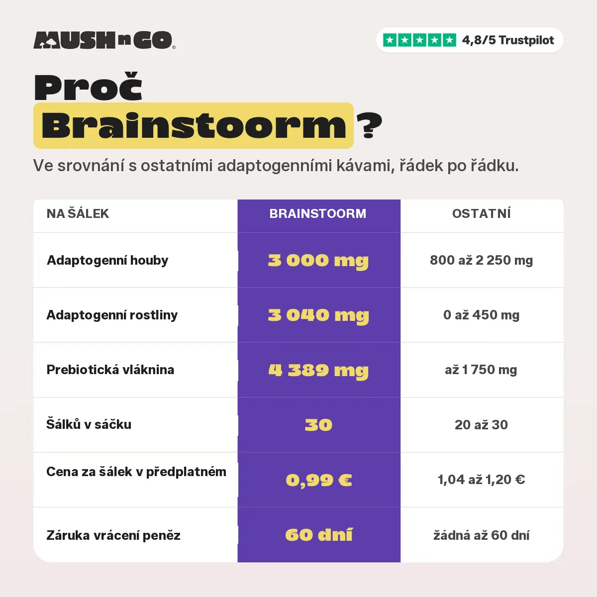 Proč Brainstoorm, řádek po řádku