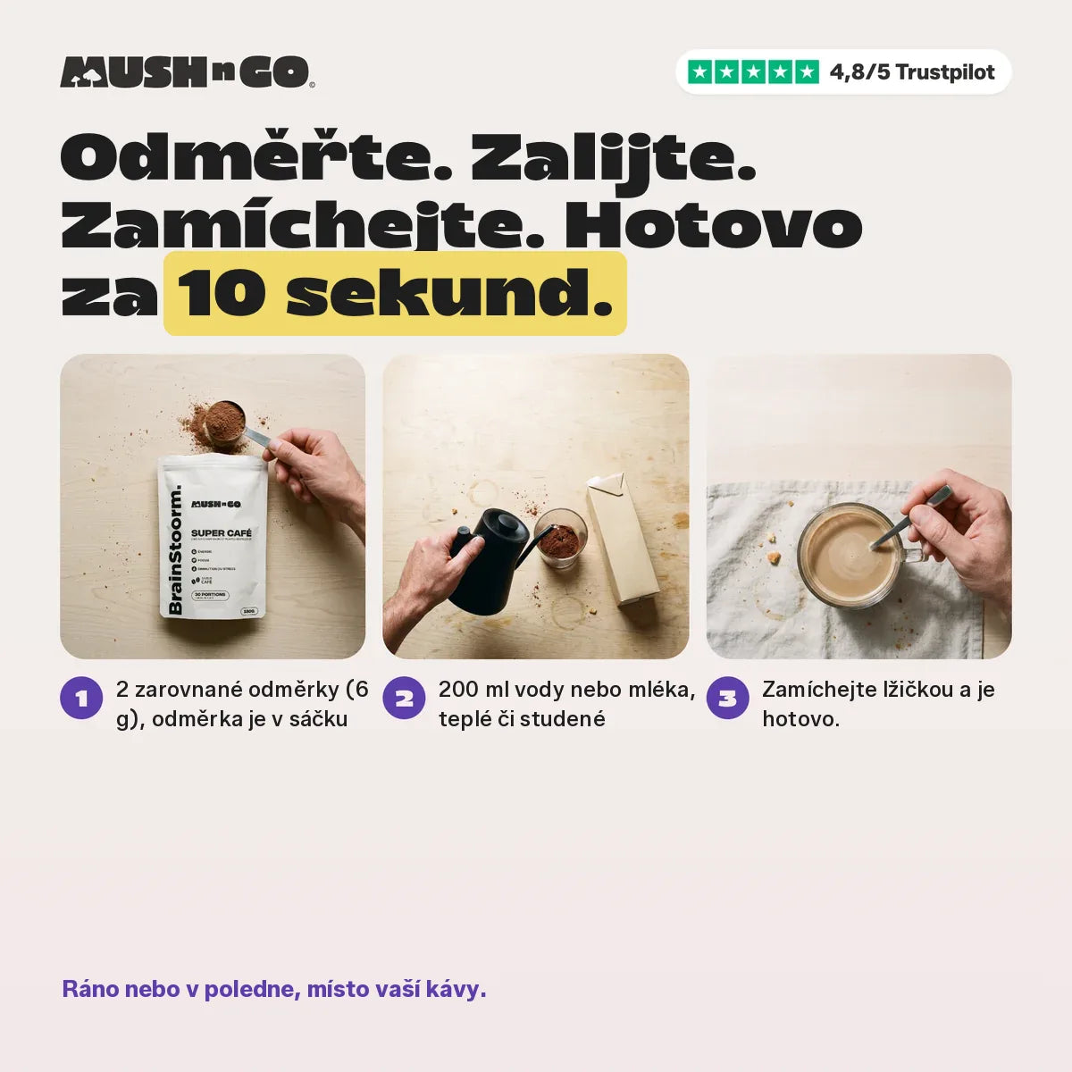 Příprava za 10 sekund