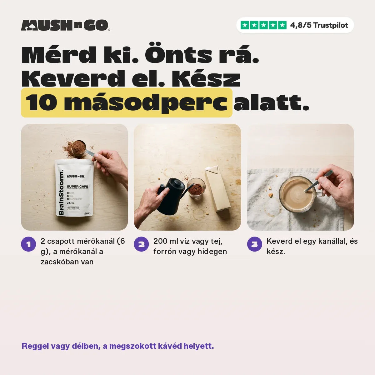 Elkészítés 10 másodperc alatt