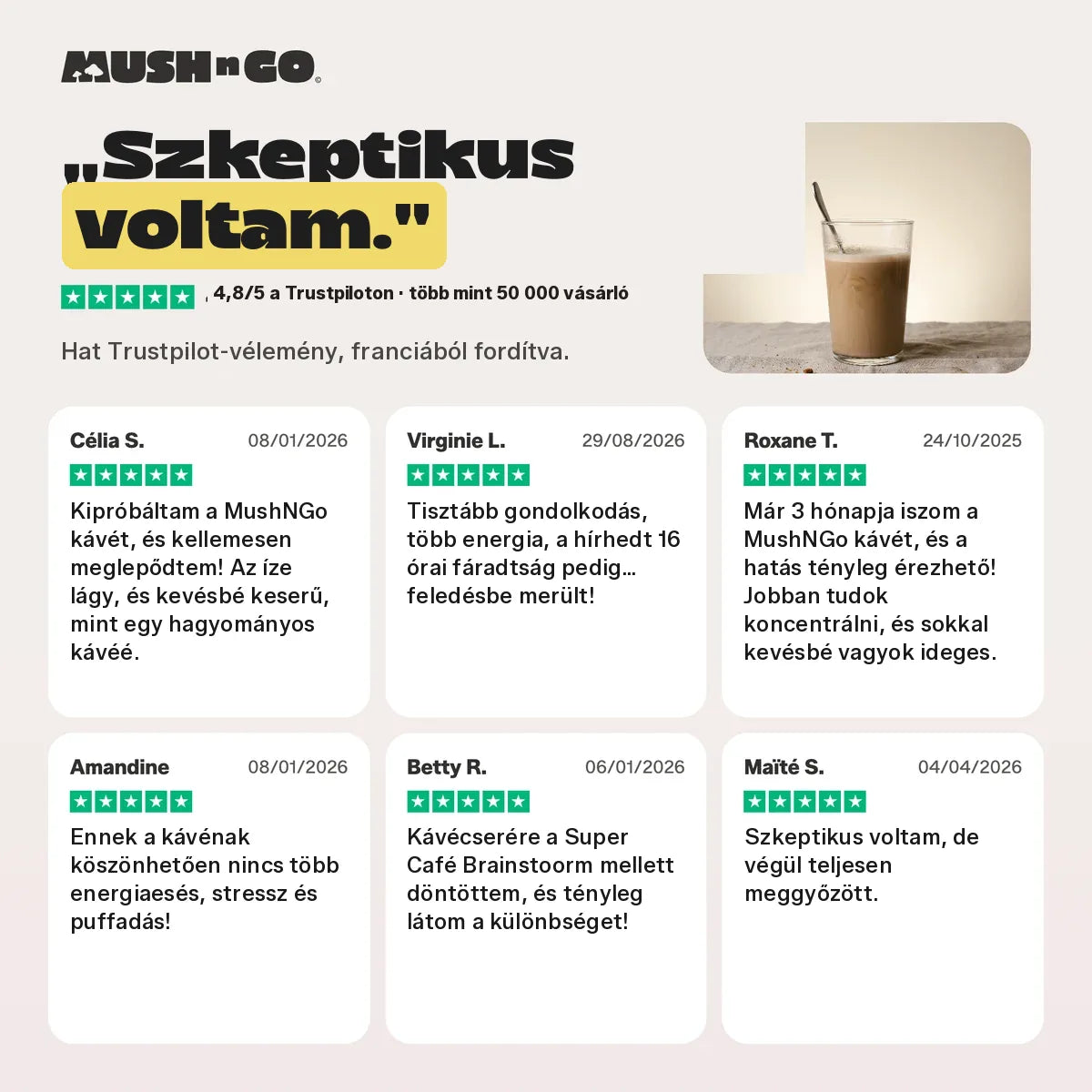 Hat Trustpilot-vélemény, szóról szóra