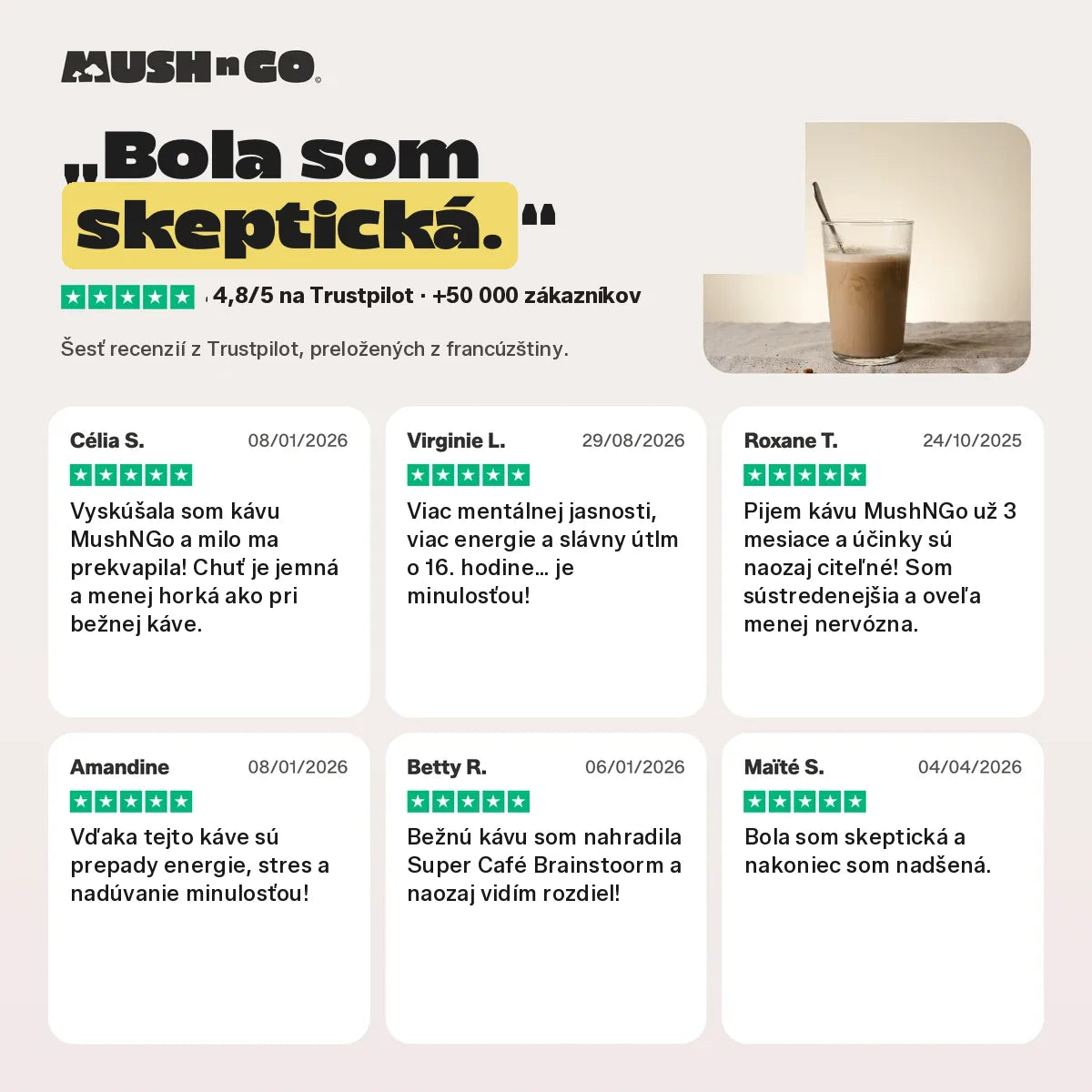 Šesť recenzií z Trustpilot, slovo za slovom