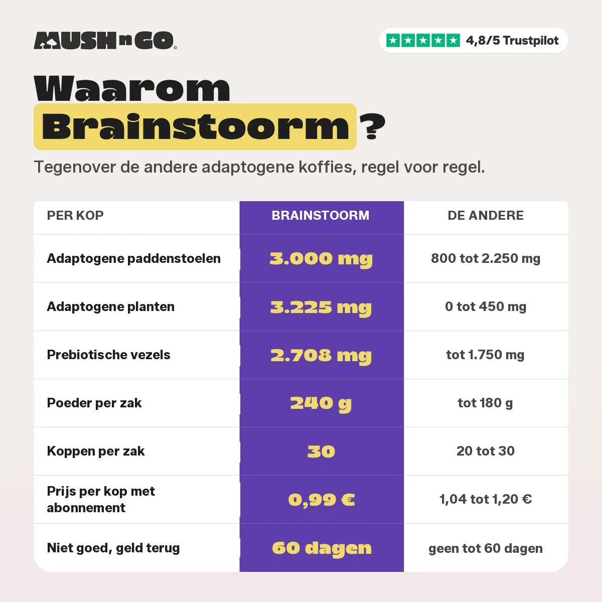 Waarom Brainstoorm, regel voor regel