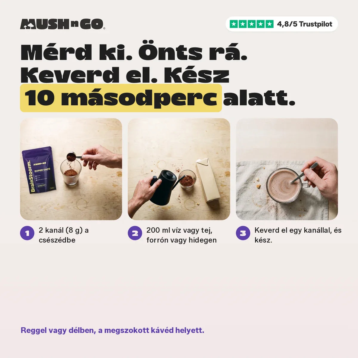 Elkészítés 10 másodperc alatt