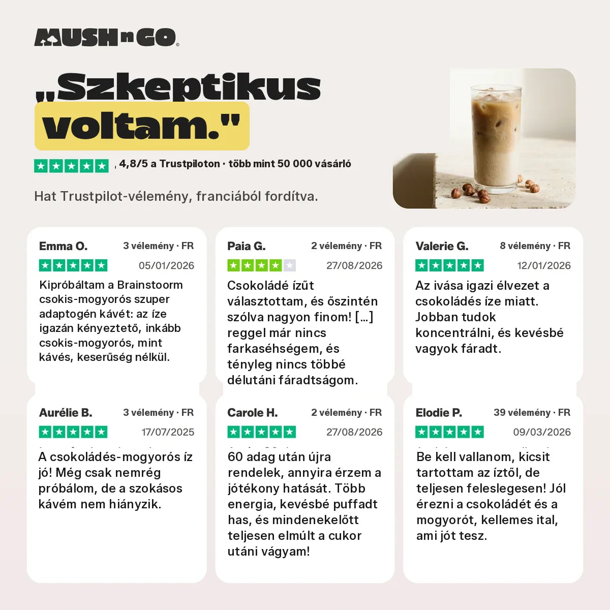 Hat Trustpilot-vélemény, szóról szóra