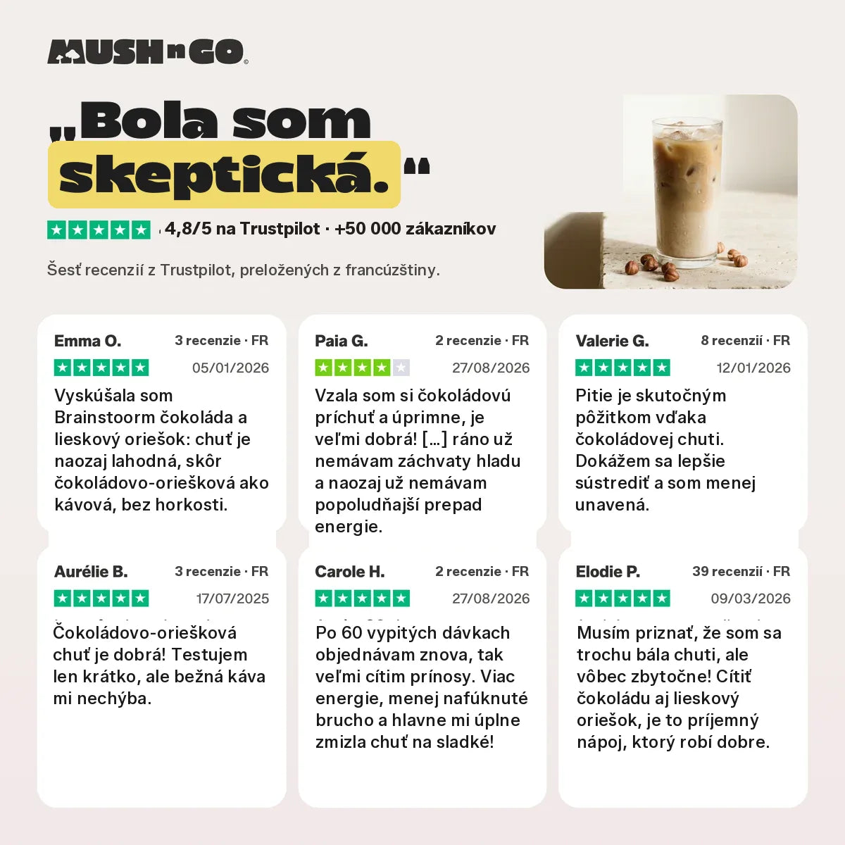 Šesť recenzií z Trustpilot, slovo za slovom
