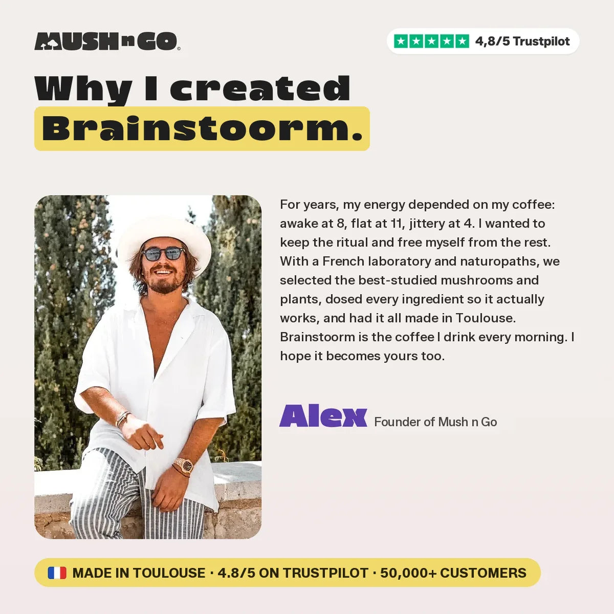Why Alex created Brainstoorm