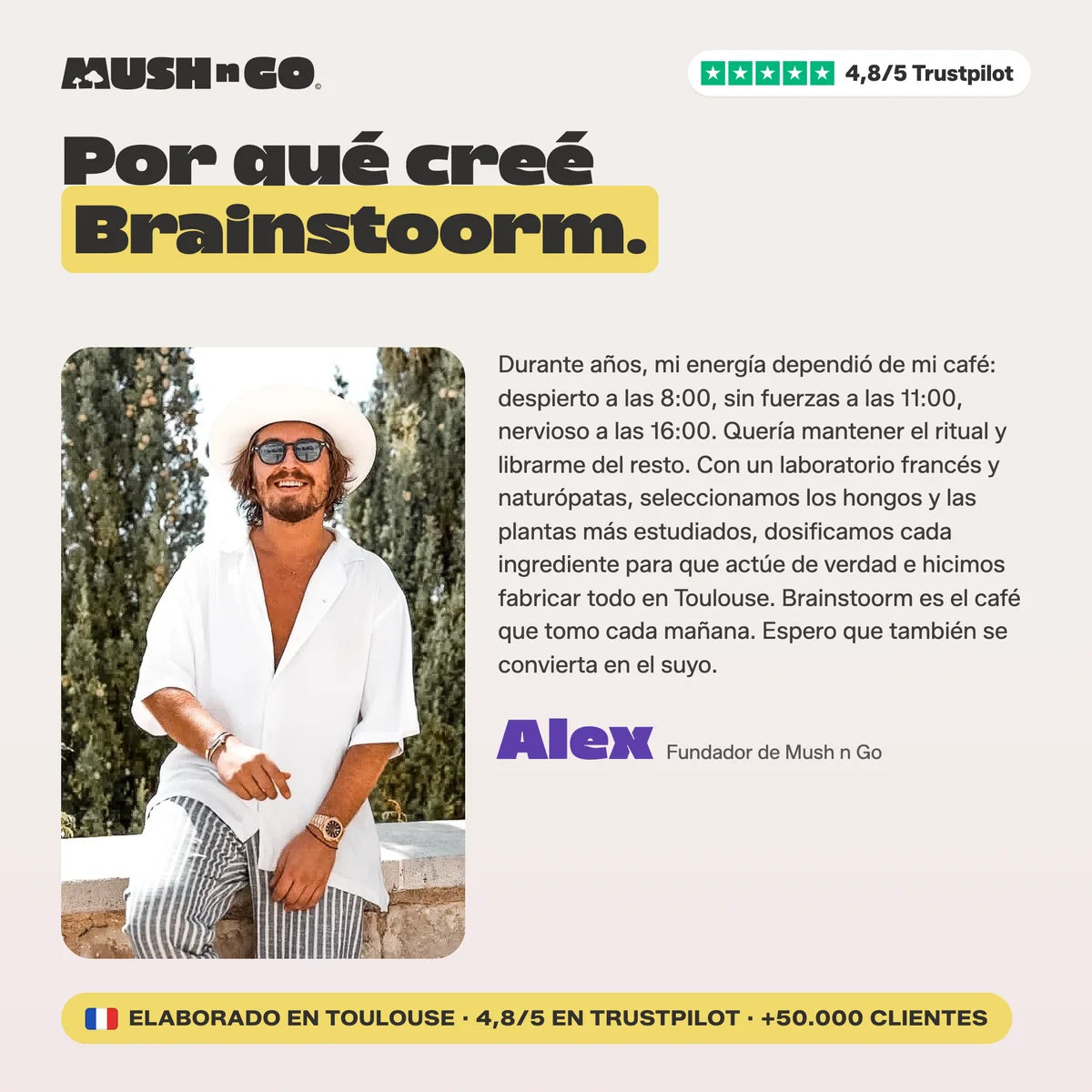 Por qué Alex creó Brainstoorm