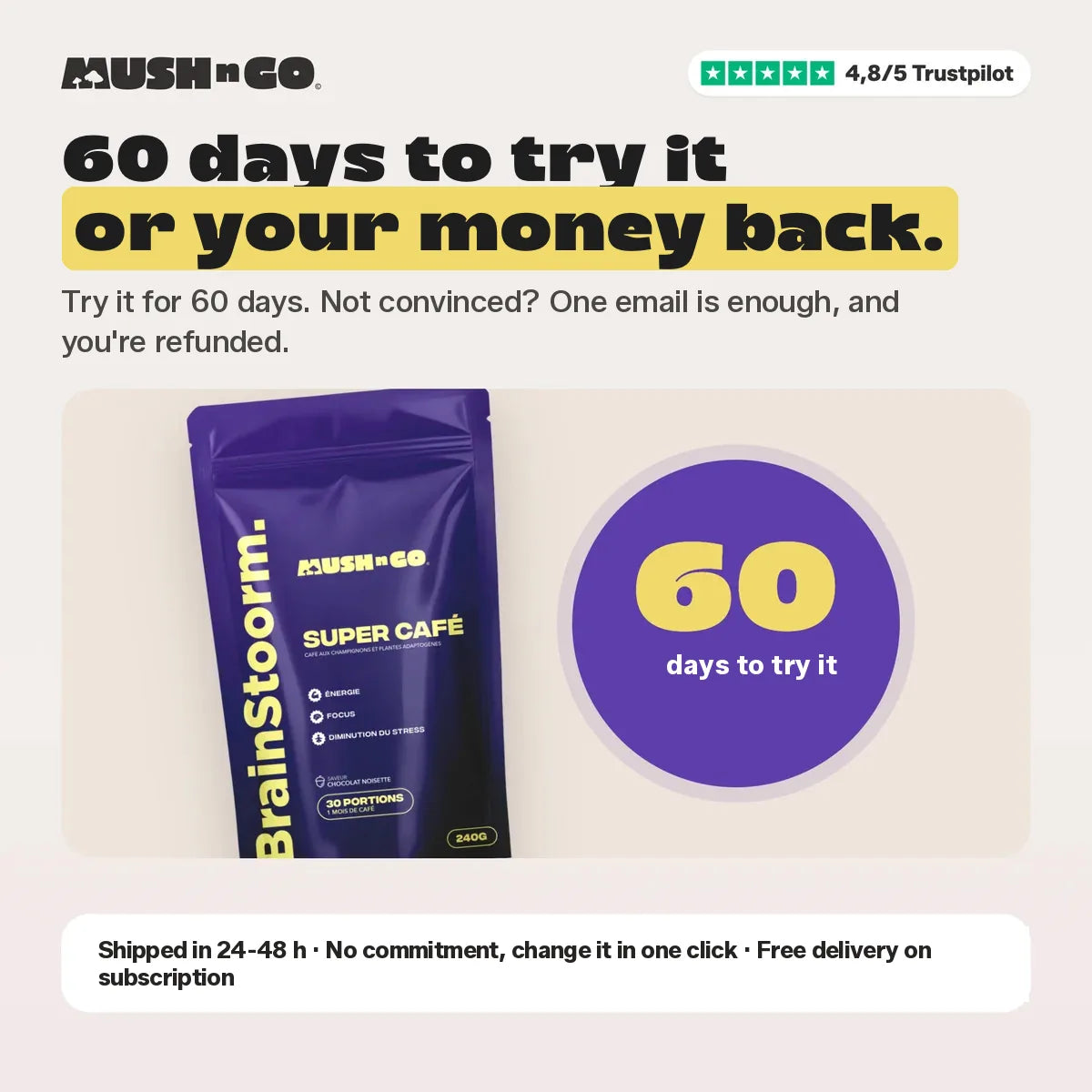 60-day money-back guarantee