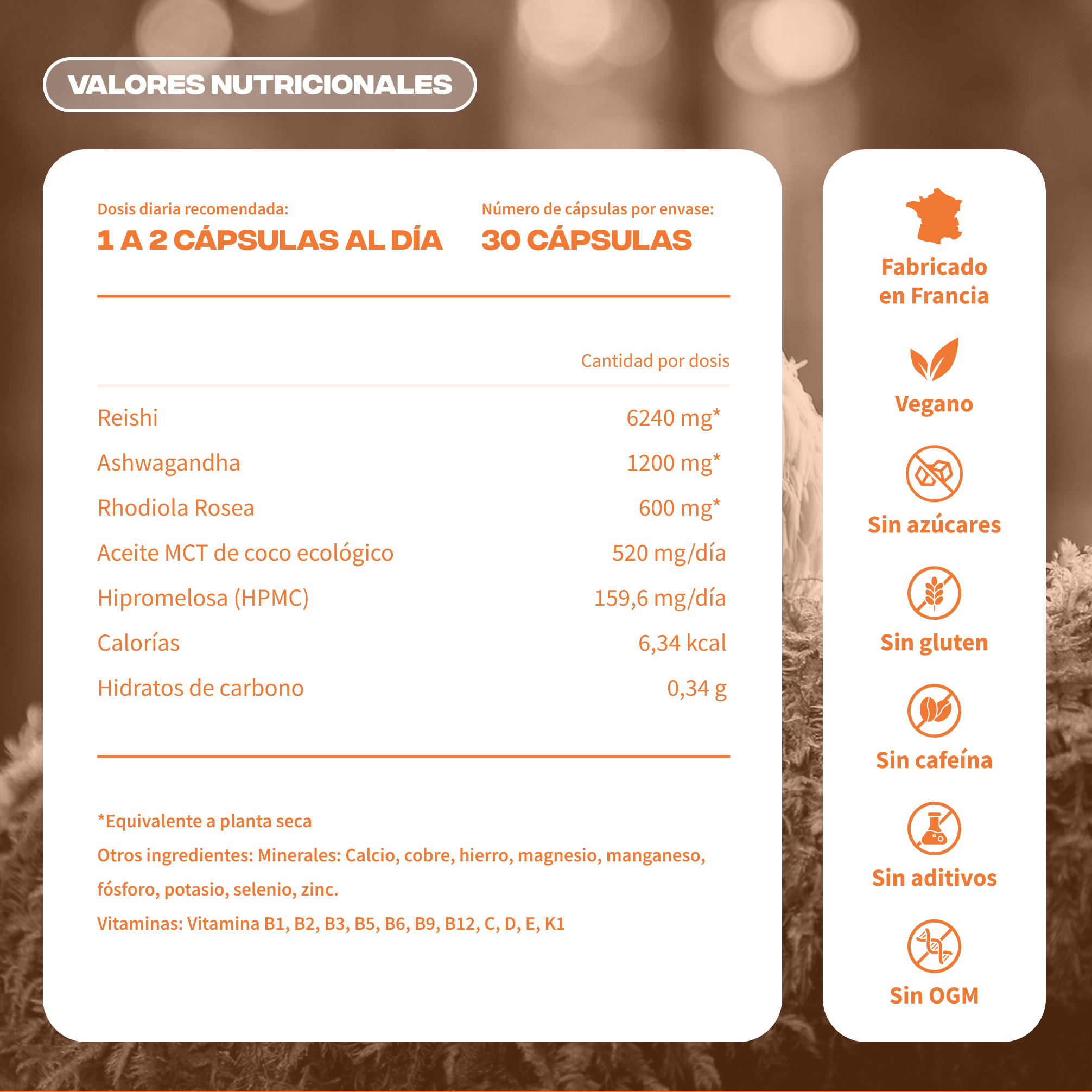 anti stress valeurs nutritionnelles vegan sans gluten fabrique france