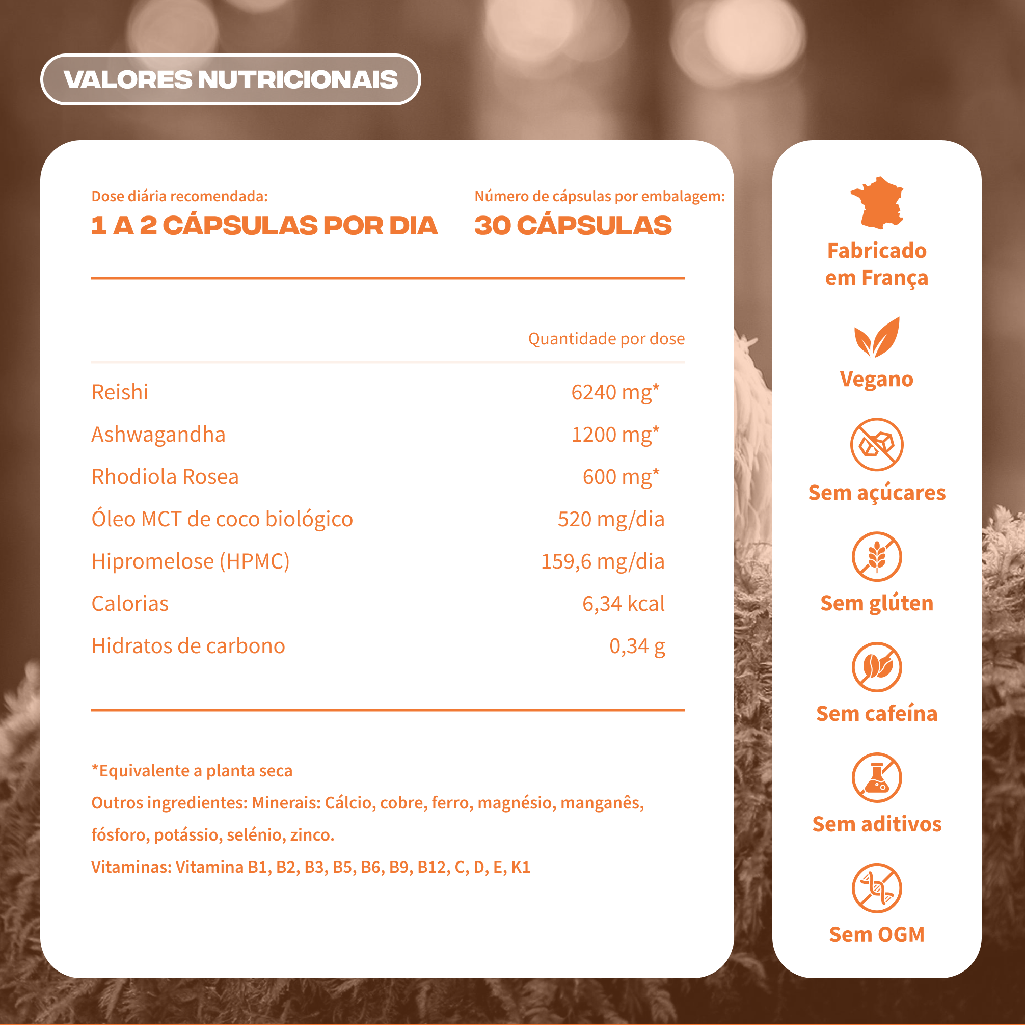 anti stress valeurs nutritionnelles vegan sans gluten fabrique france