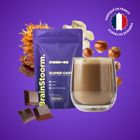 Brainstoorm Super Café aux champignons adaptogènes format de poche - Mush n Go fabriqué en France