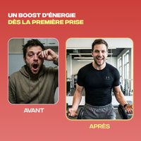 Avant et après Énergie Mush n Go - Un boost d'énergie dès la première prise