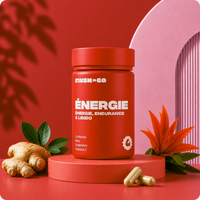 Énergie Mush n Go - Complément alimentaire Cordyceps, Maca, Gingembre et Vitamine C pour la vitalité