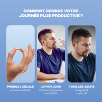 Posologie Focus Mush n Go - 1 gélule par jour pour une journée plus productive