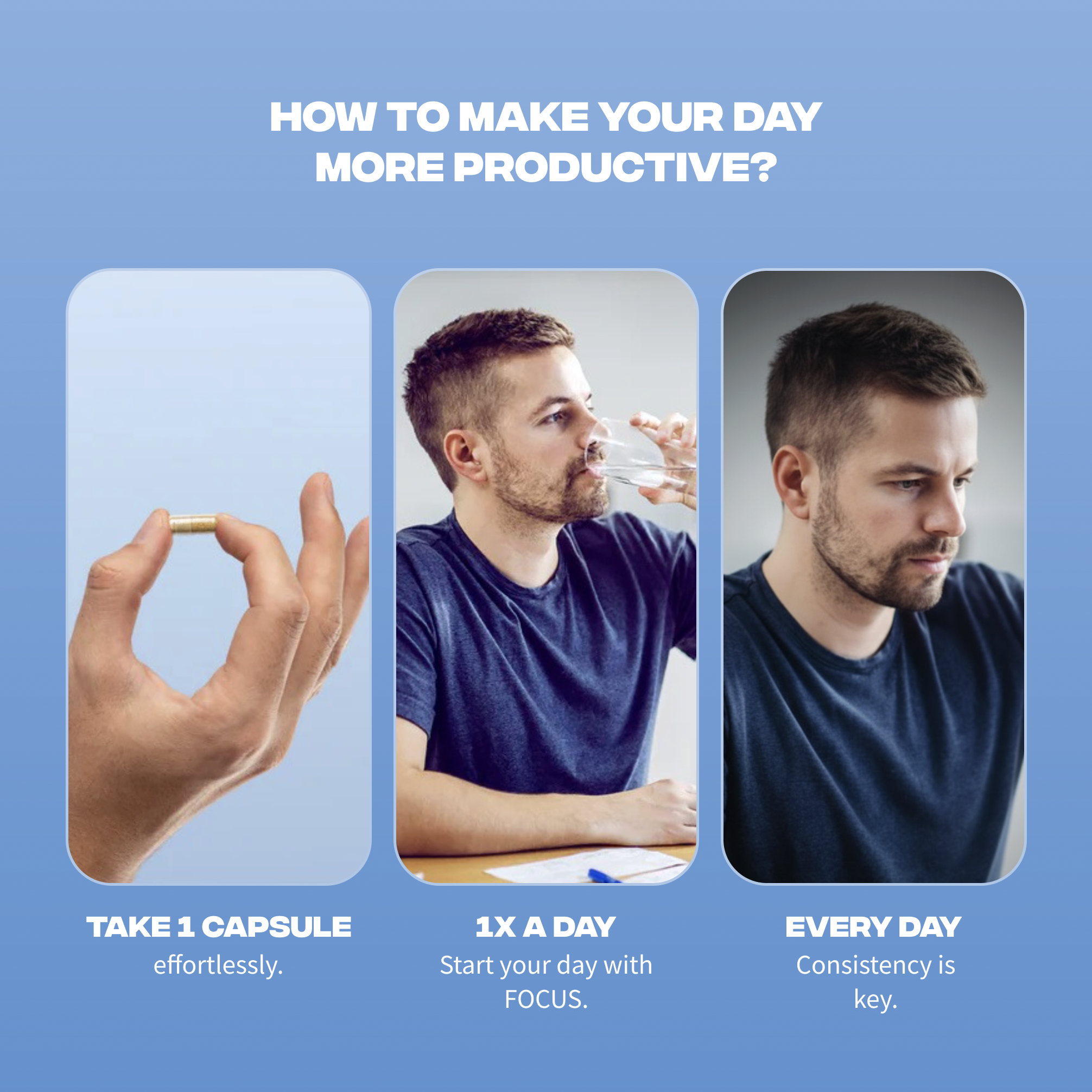 focus posologie 1 gelule par jour journee productive