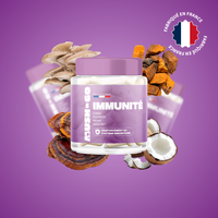 Immunité Mush n Go - Complément alimentaire champignons adaptogènes pour renforcer le système immunitaire, fabriqué en France