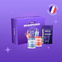 Pack BrainPower Brainstoorm Coffee Énergie Focus aux champignons adaptogènes - Mush n Go fabriqué en France