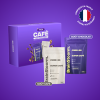 Pack Café goût Choco et Café aux champignons adaptogènes - Mush n Go fabriqué en France