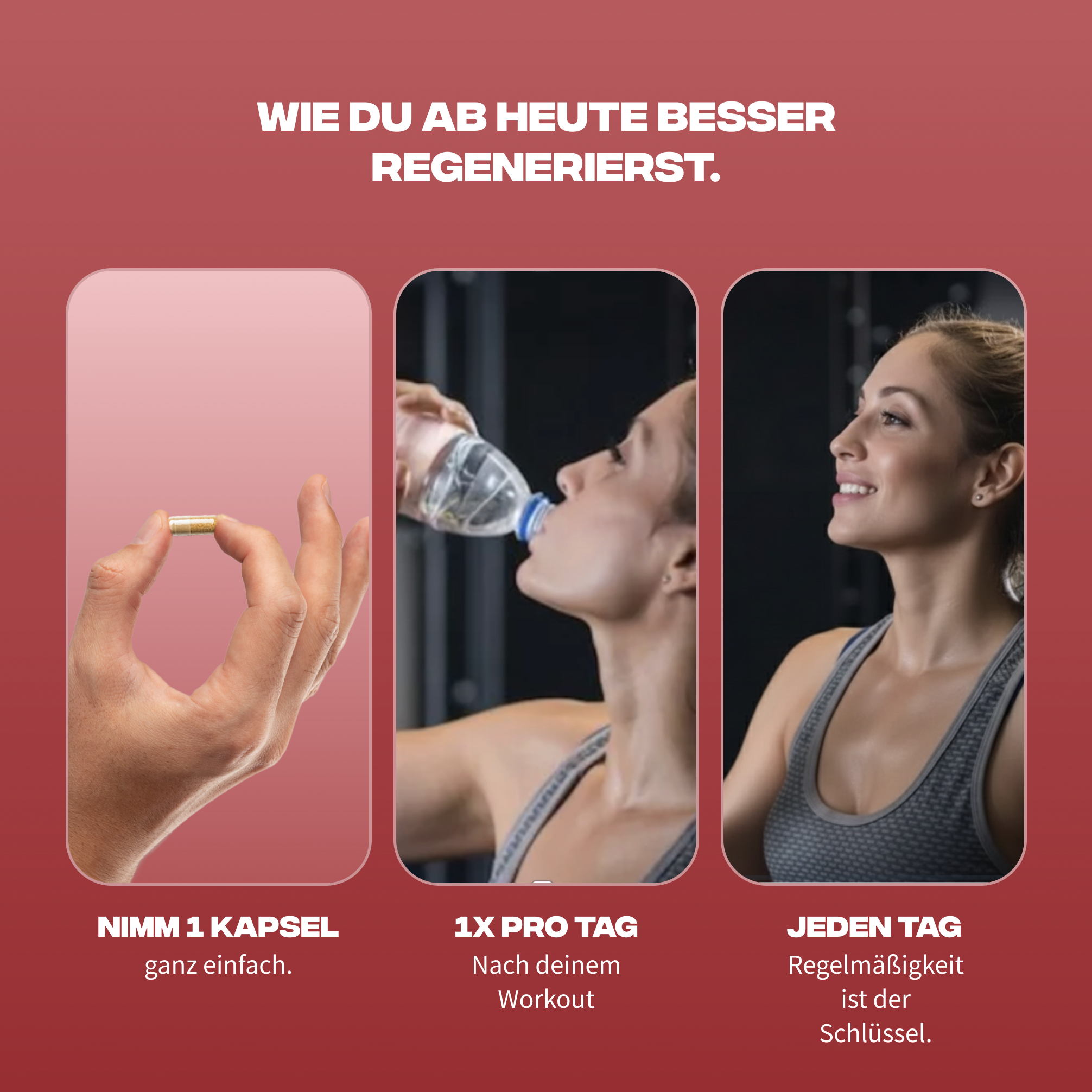 recuperation posologie 1 gelule par jour apres sport tous les jours