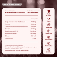 recuperation valeurs nutritionnelles vegan sans gluten fabrique france