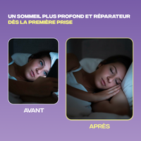 Avant et après Sommeil+ Mush n Go - Un sommeil plus profond et réparateur dès la première prise