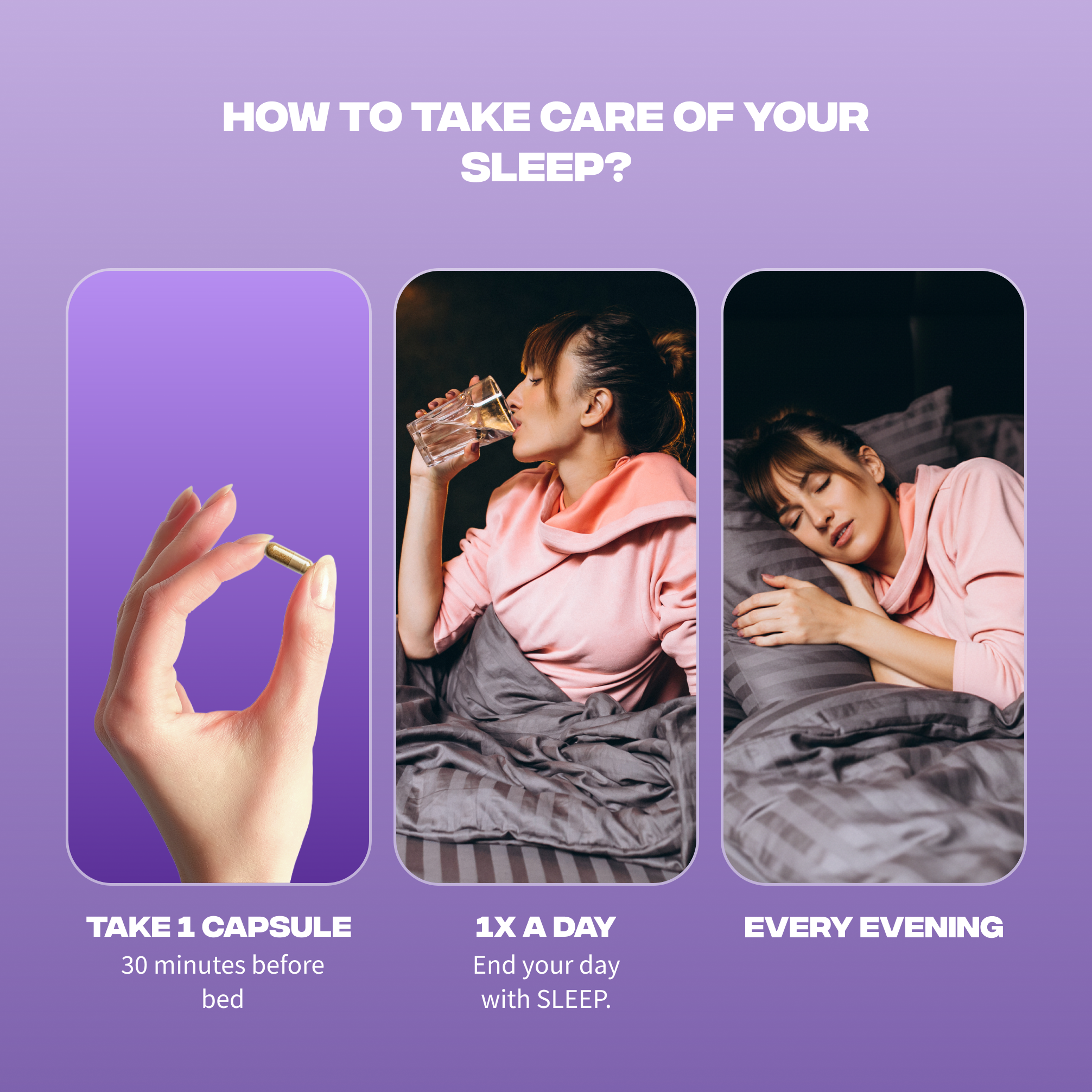 sommeil posologie 1 gelule 30 min avant dormir tous les soirs