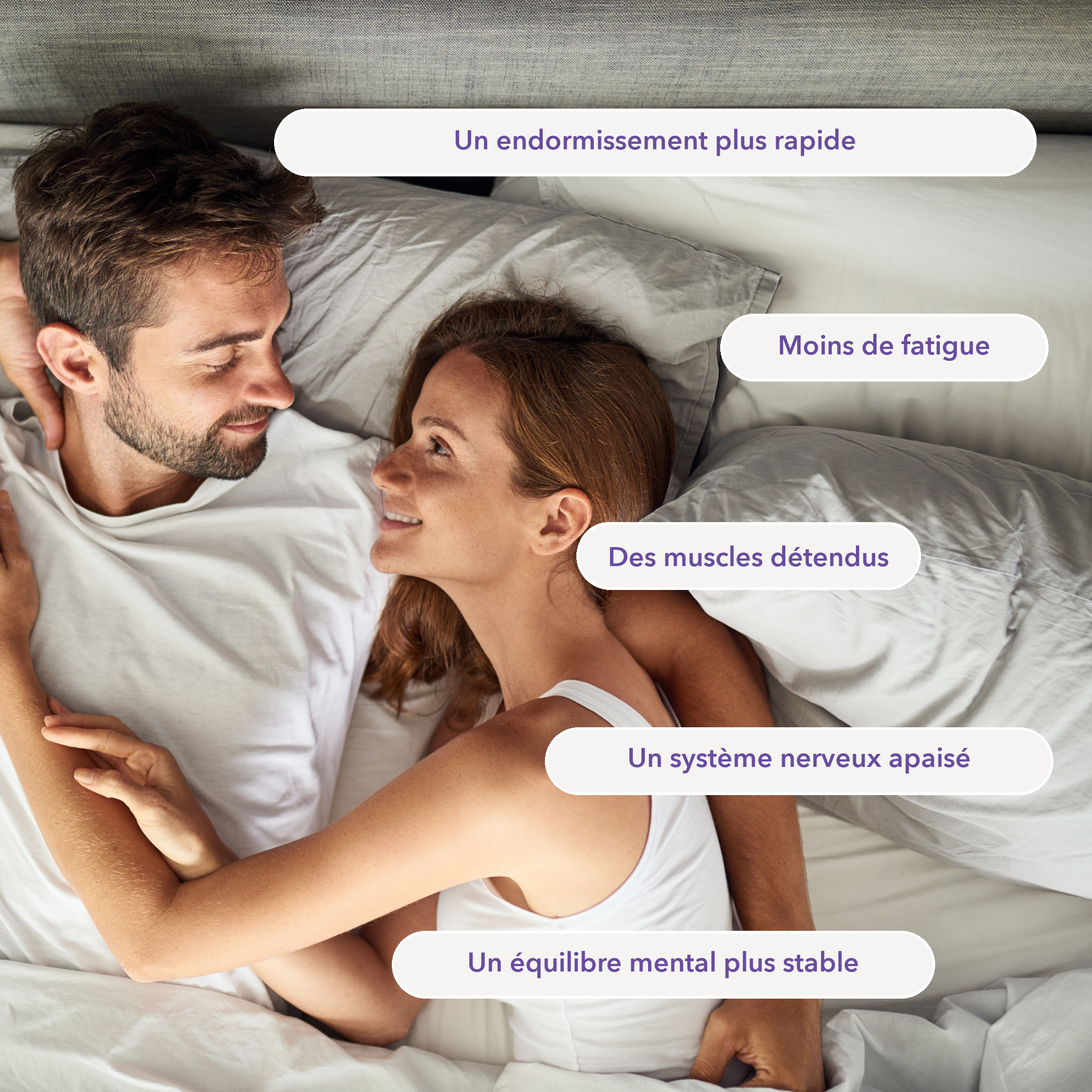 Bienfaits Sommeil+ Mush n Go - Endormissement, système nerveux apaisé et réduction de la fatigue