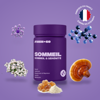 Sommeil+ Mush n Go - Complément alimentaire Reishi, Valériane, Magnésium et Mélatonine pour un sommeil réparateur, fabriqué en France