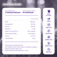 sommeil valeurs nutritionnelles vegan sans gluten fabrique france