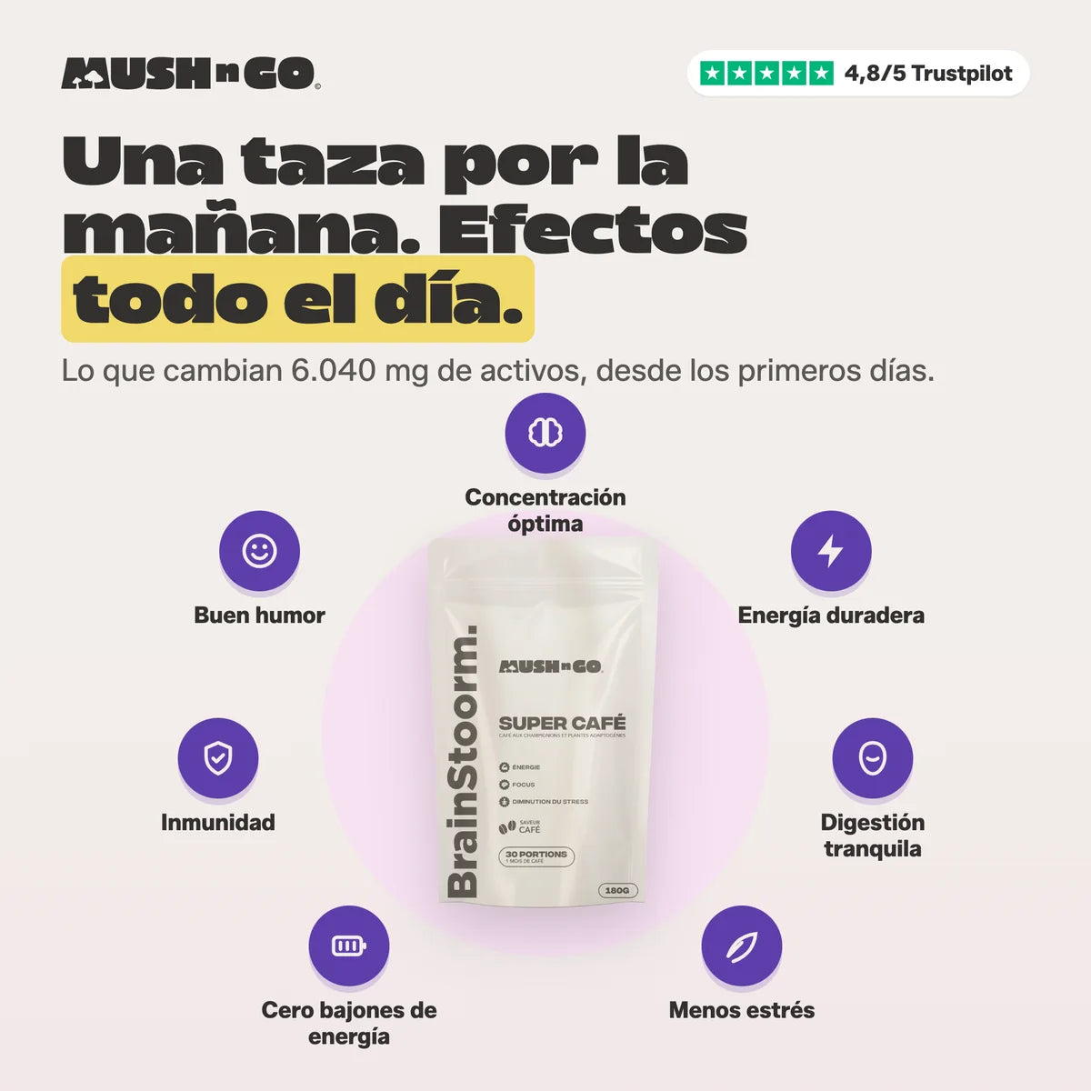 Una taza por la mañana, efectos todo el día