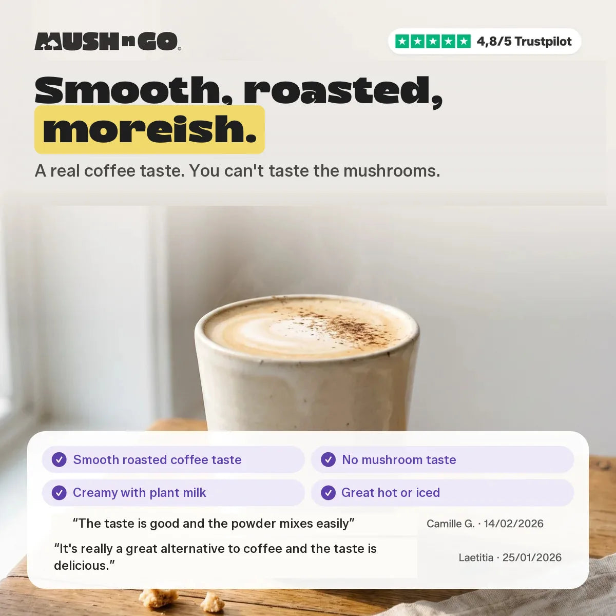 Smooth, roasted, moreish: the taste