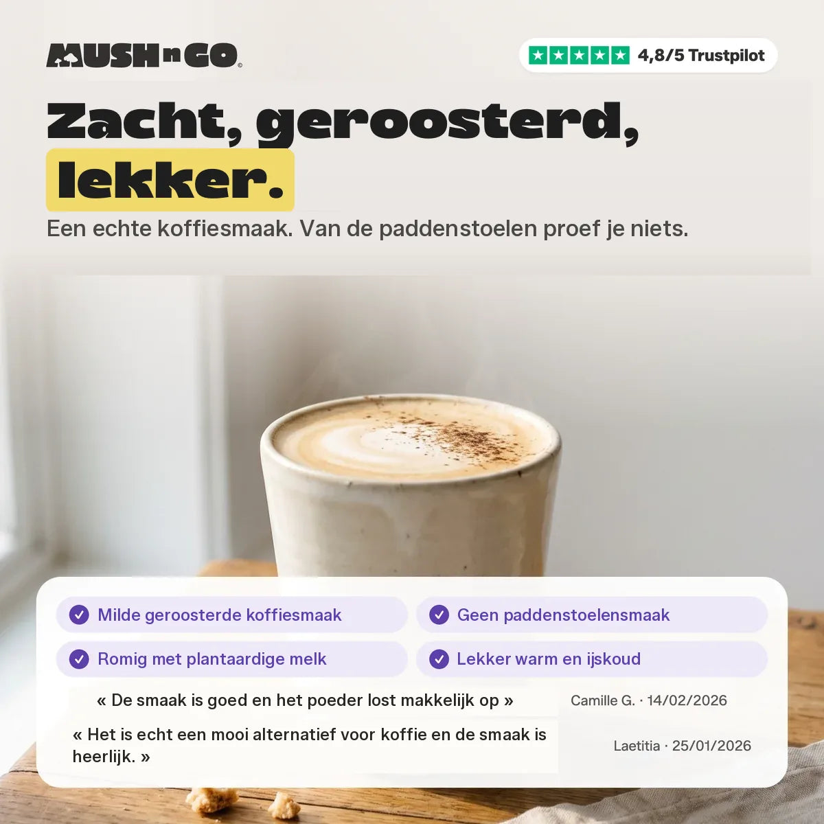 Zacht, gebrand, smaakvol: de smaak
