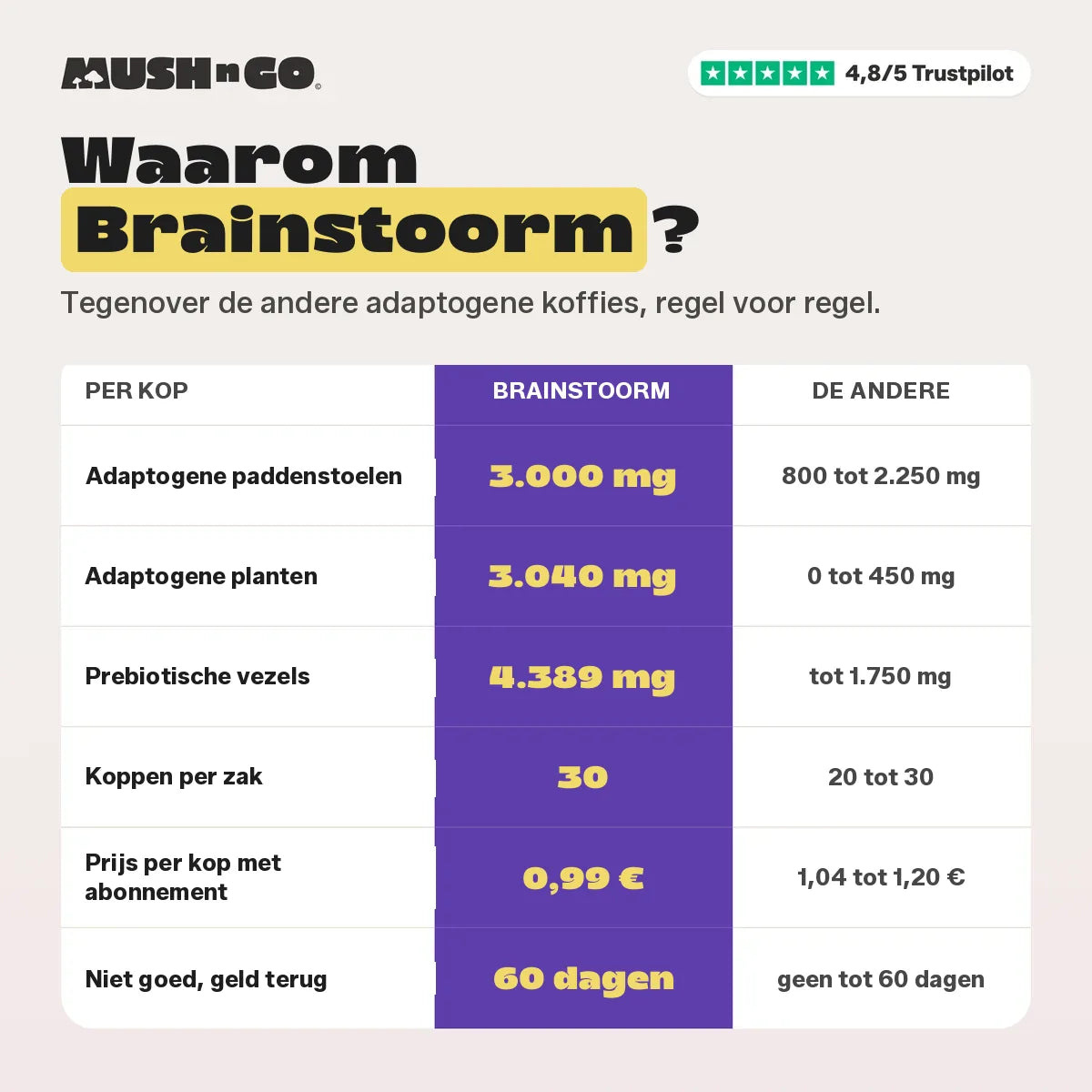 Waarom Brainstoorm, regel voor regel