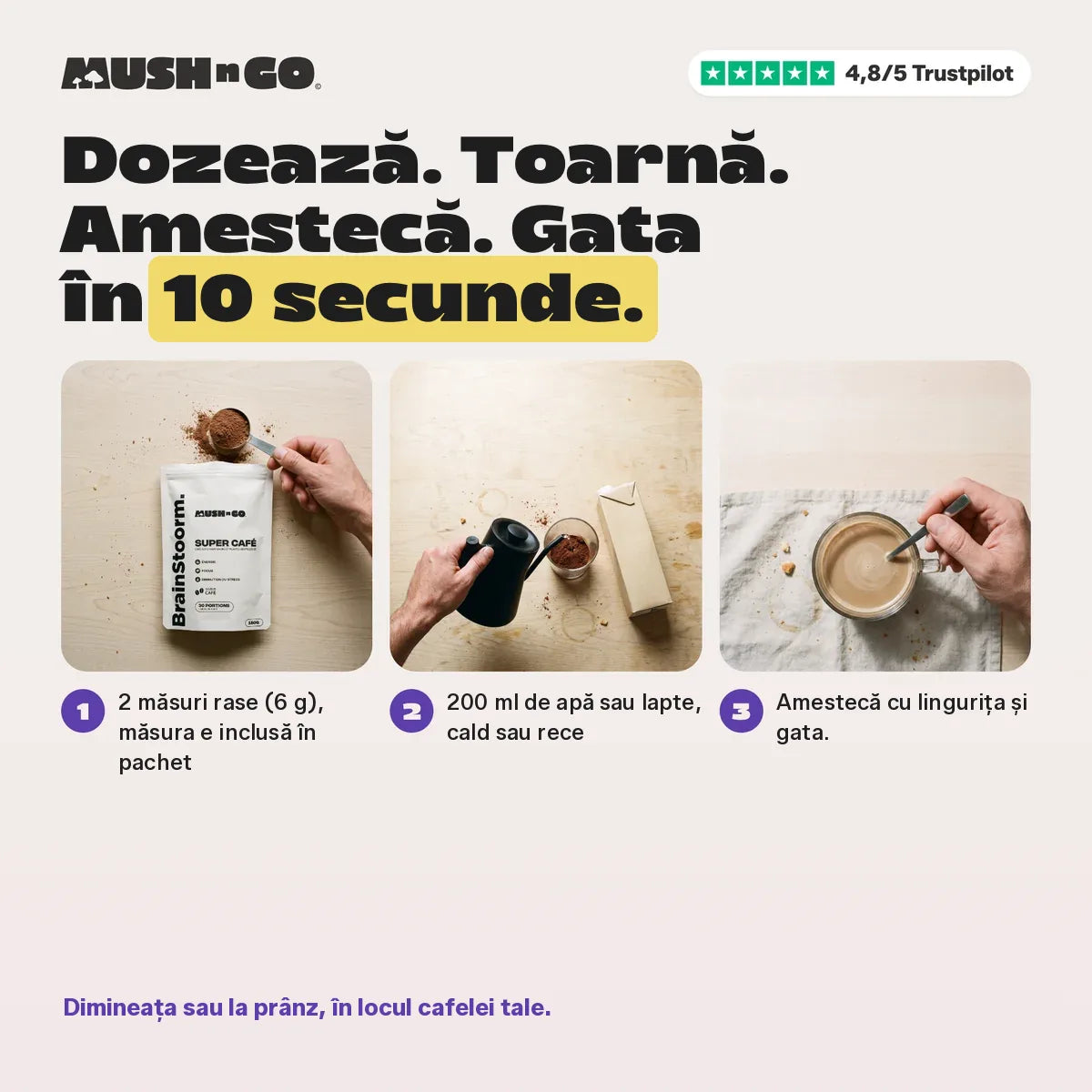 Preparare în 10 secunde