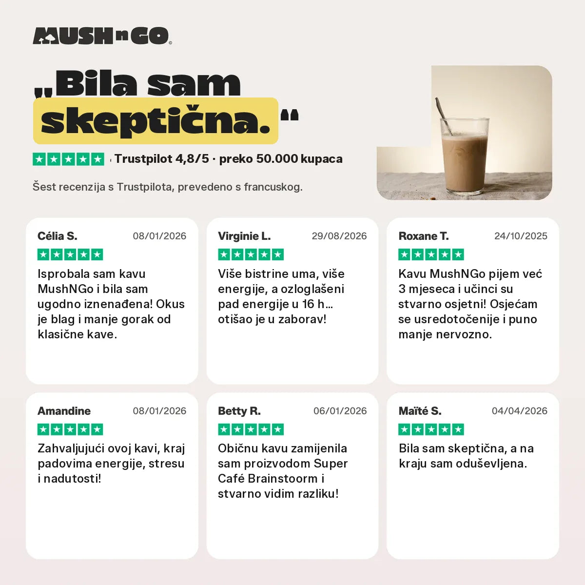 Šest Trustpilot recenzija, prevedenih s francuskog