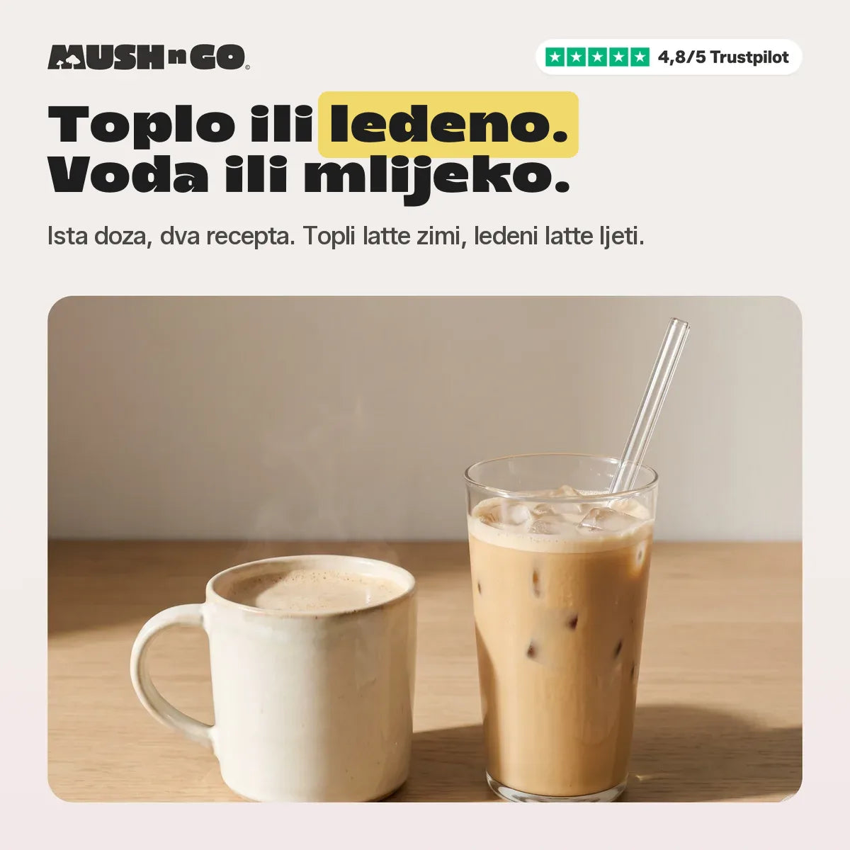 Toplo ili ledeno, s vodom ili mlijekom