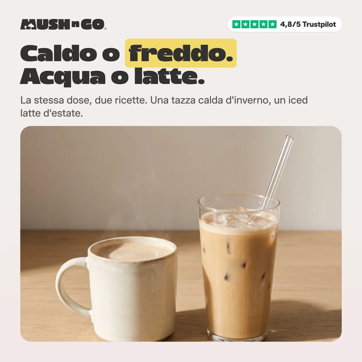 Caldo o freddo, acqua o latte