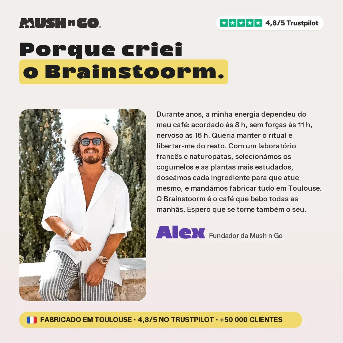 Porque é que o Alex criou o Brainstoorm