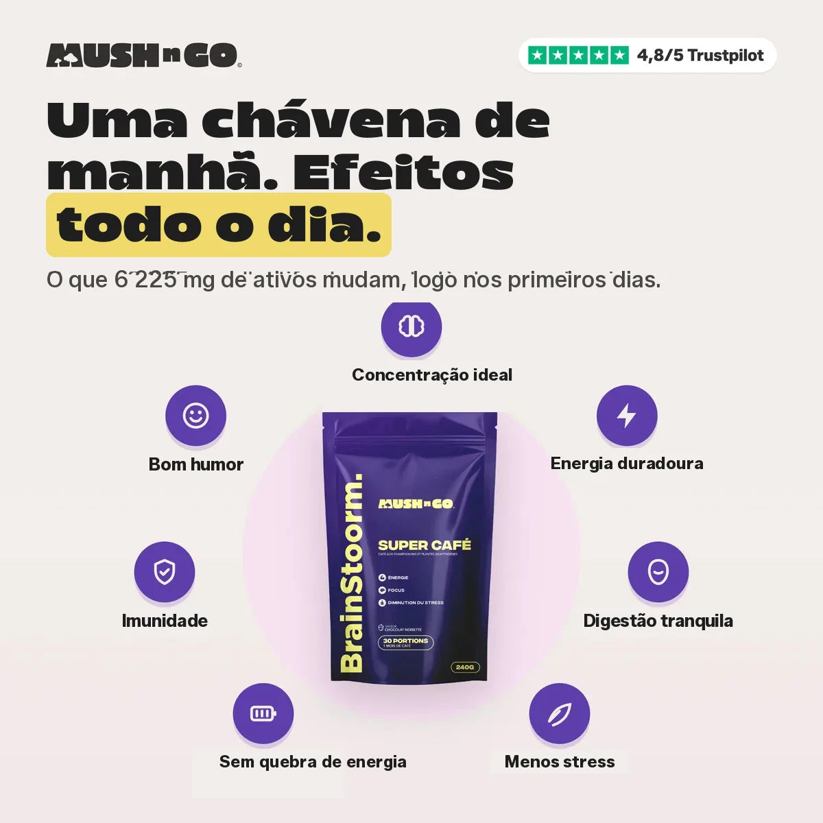 Uma chávena de manhã, efeitos todo o dia