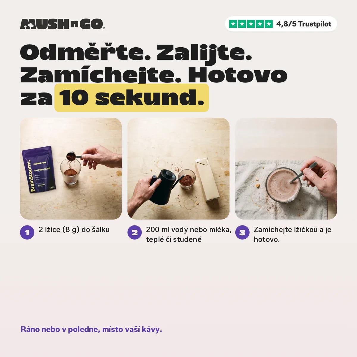 Příprava za 10 sekund