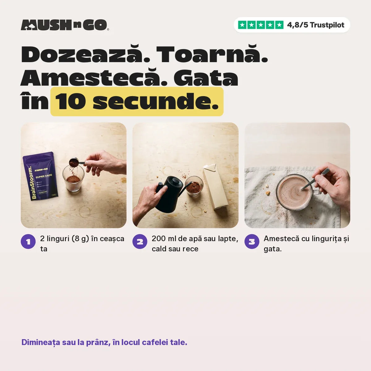 Preparare în 10 secunde