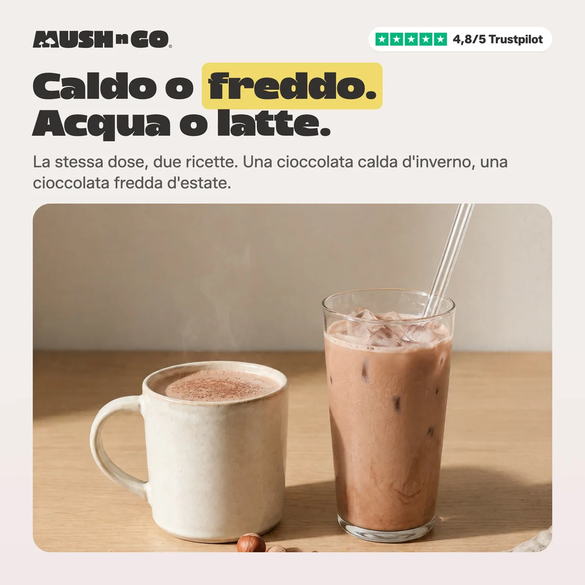 Caldo o freddo, acqua o latte