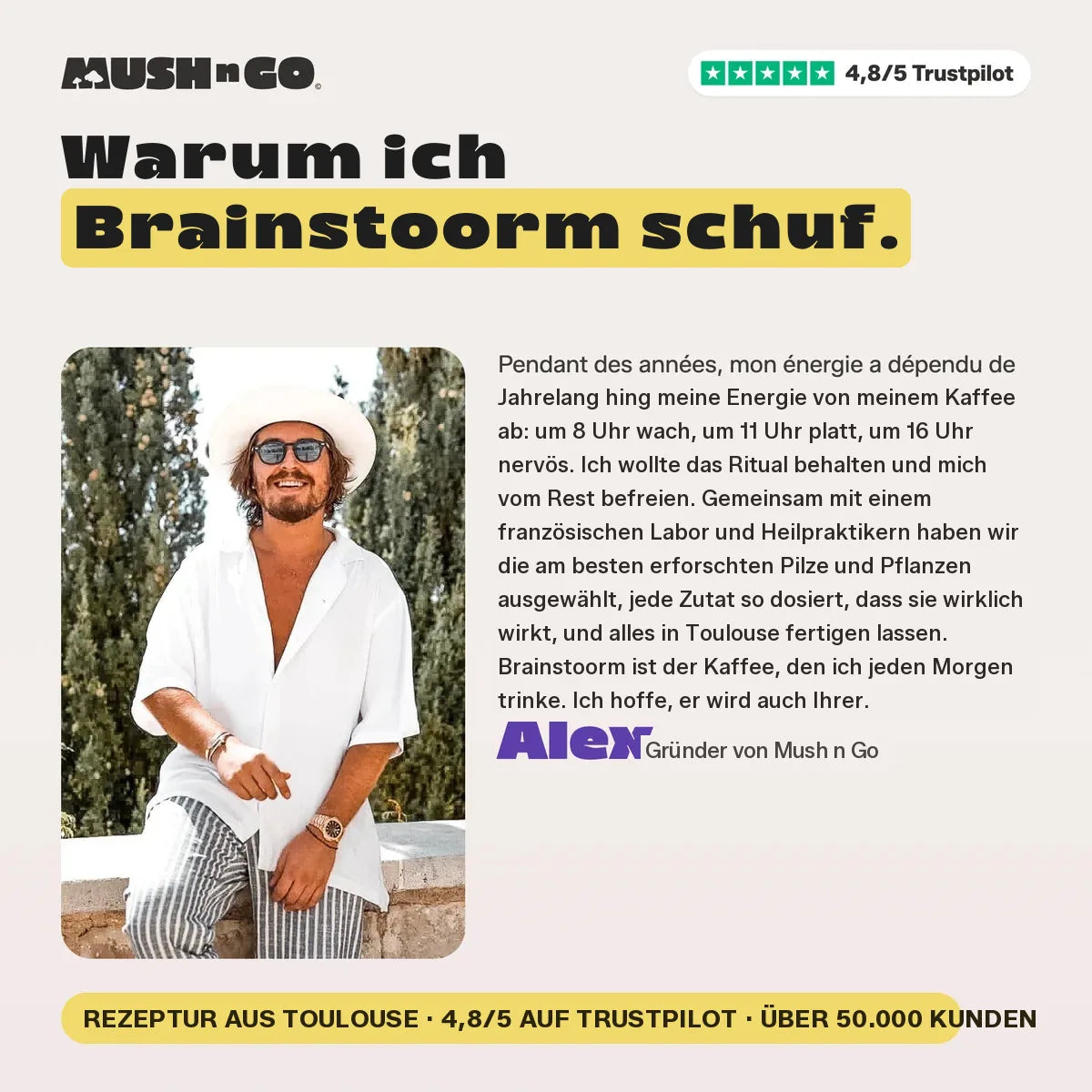 Warum Alex Brainstoorm entwickelt hat