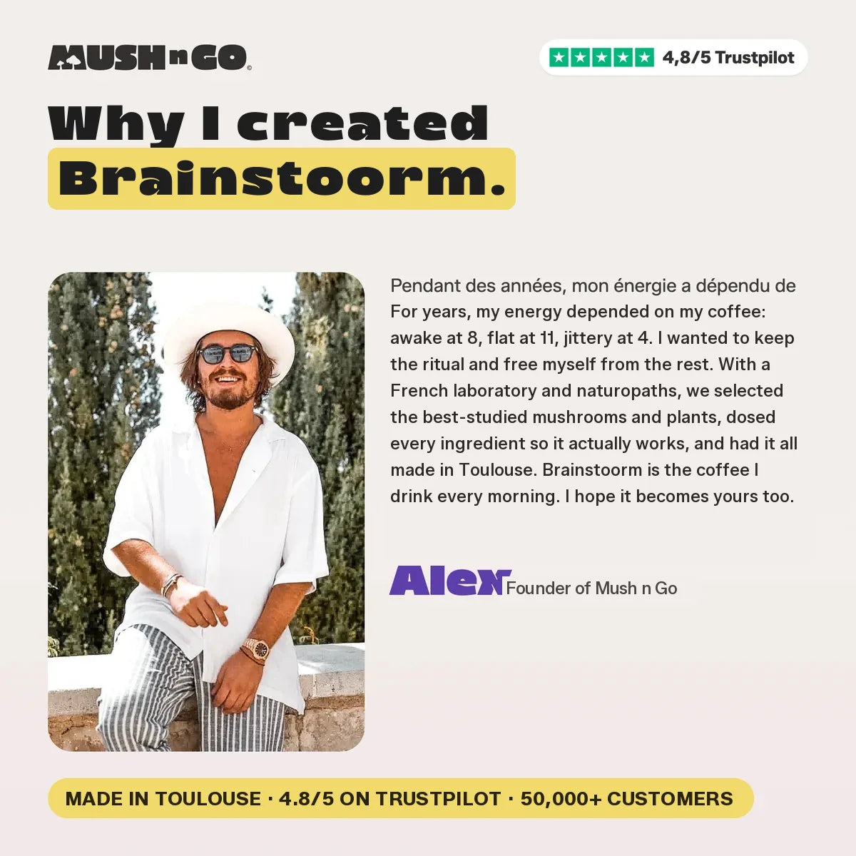 Why Alex created Brainstoorm