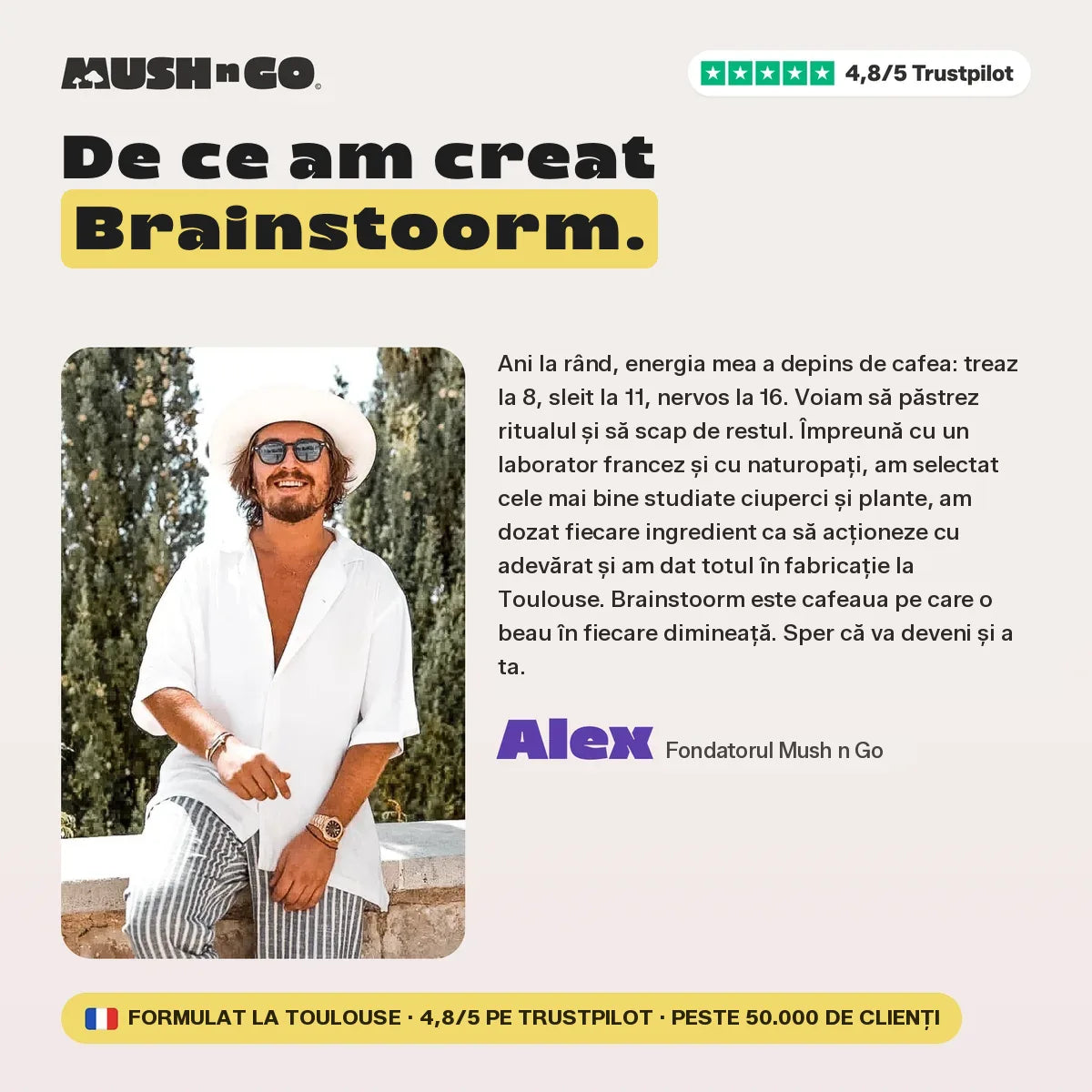 De ce a creat Alex Brainstoorm