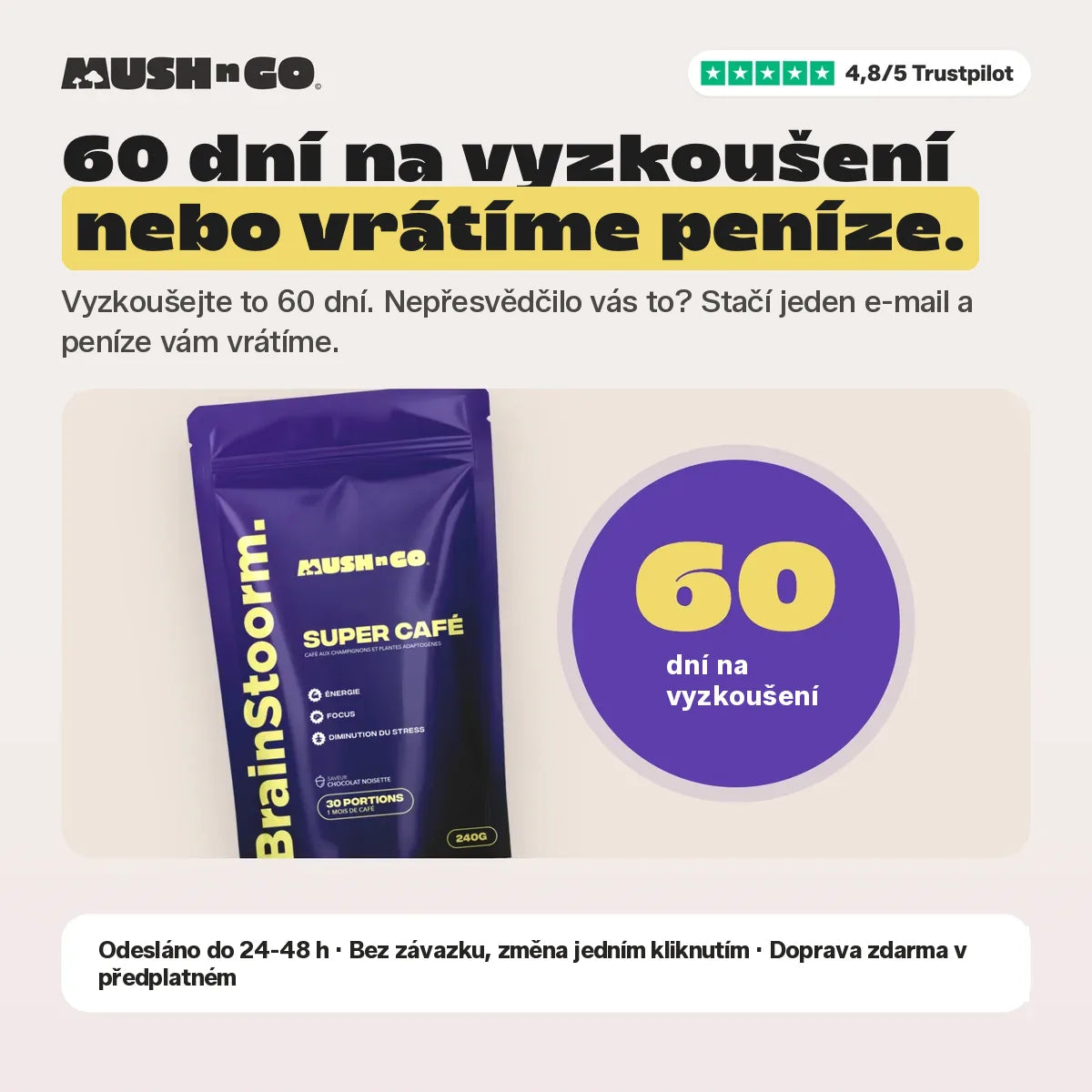 60denní záruka vrácení peněz
