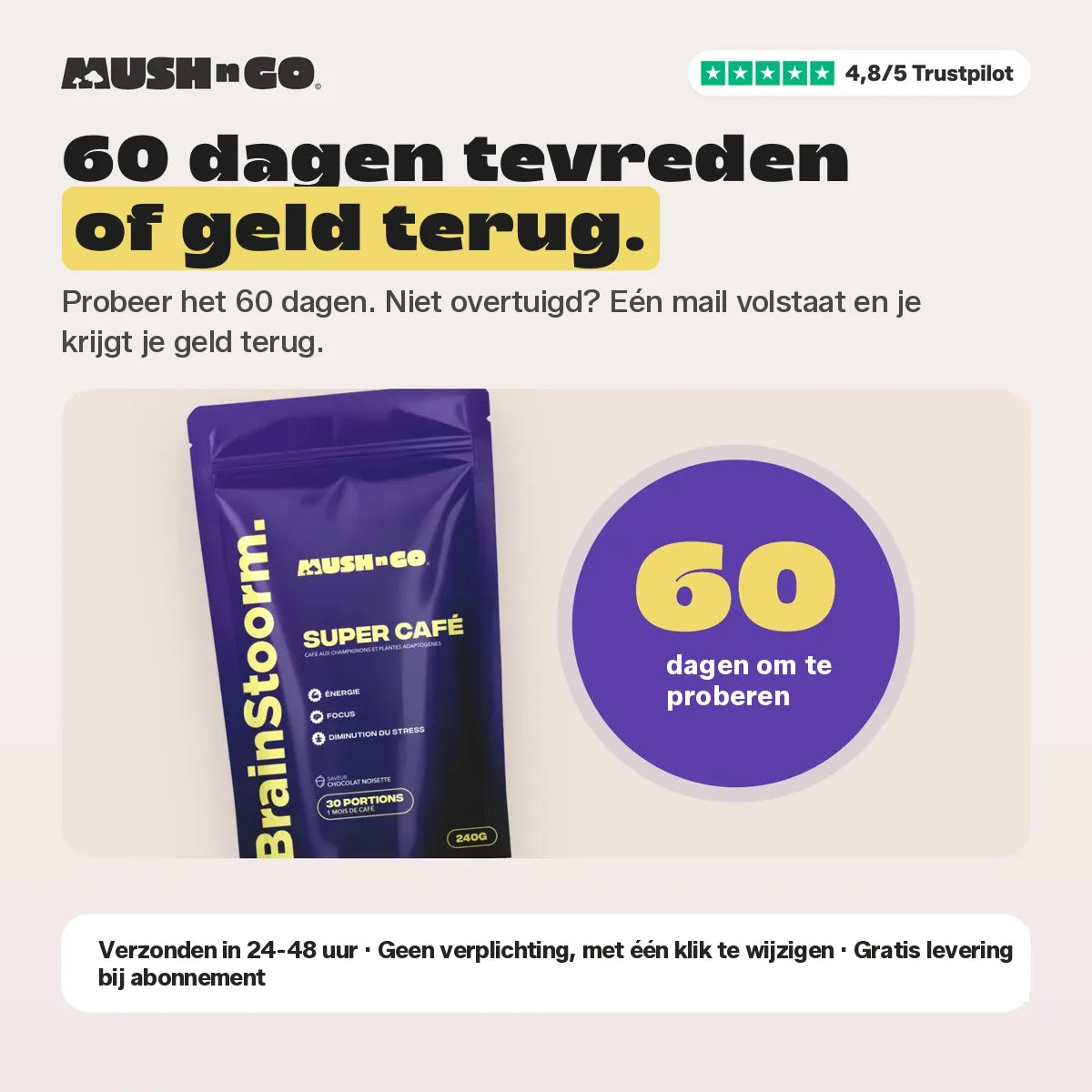 60 dagen niet-goed-geld-terug
